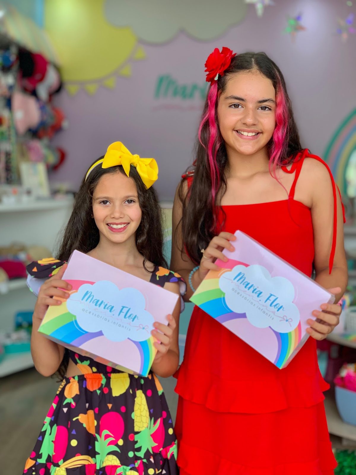 Acessório infantil artesanal Maria Flor Menina 4