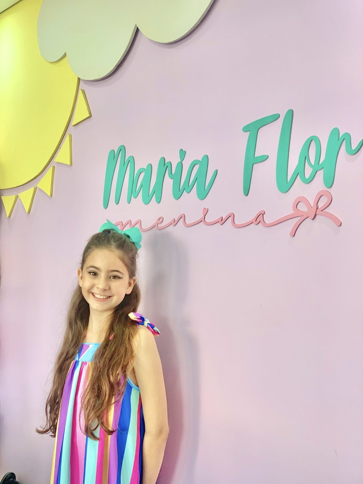 Acessório infantil artesanal Maria Flor Menina 2