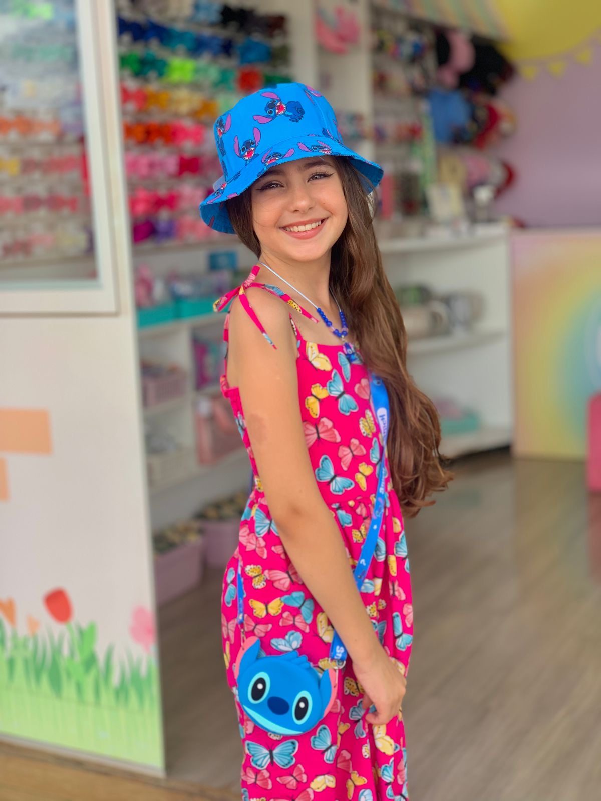 Acessório infantil artesanal Maria Flor Menina 10